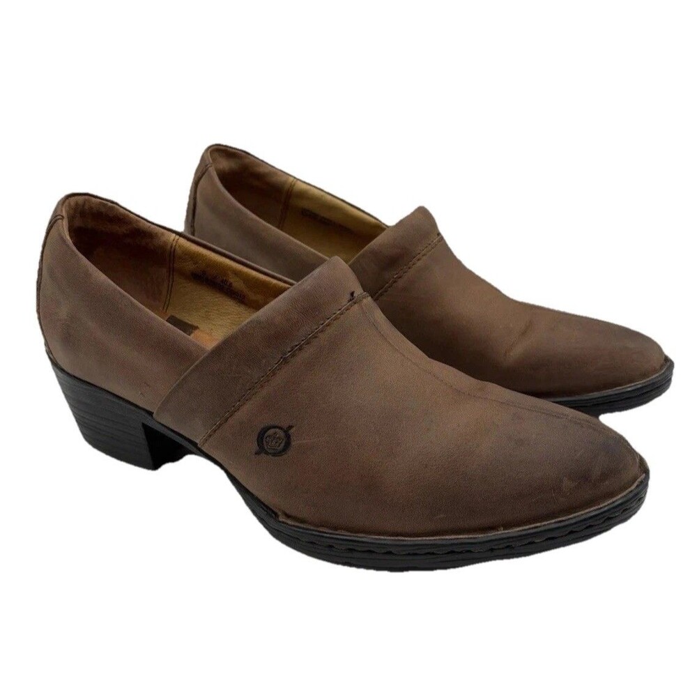 Born Women’s Kinney Shoes Brown Leather Size 9 Minimalist Casual Work Office